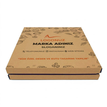 Özel Baskılı Kraft Madlen Kutusu 750 gr