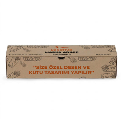 Özel Baskılı Oluklu Kraft Renk Dürüm Kutusu