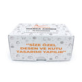 Özel Baskılı Oluklu Geçmeli Beyaz E-ticaret Kutusu