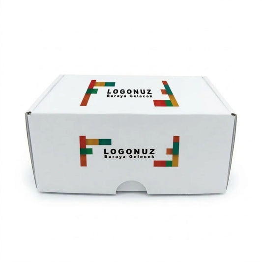 Özel Baskılı Beyaz E-Ticaret Kutusu 16x24x10 cm BST