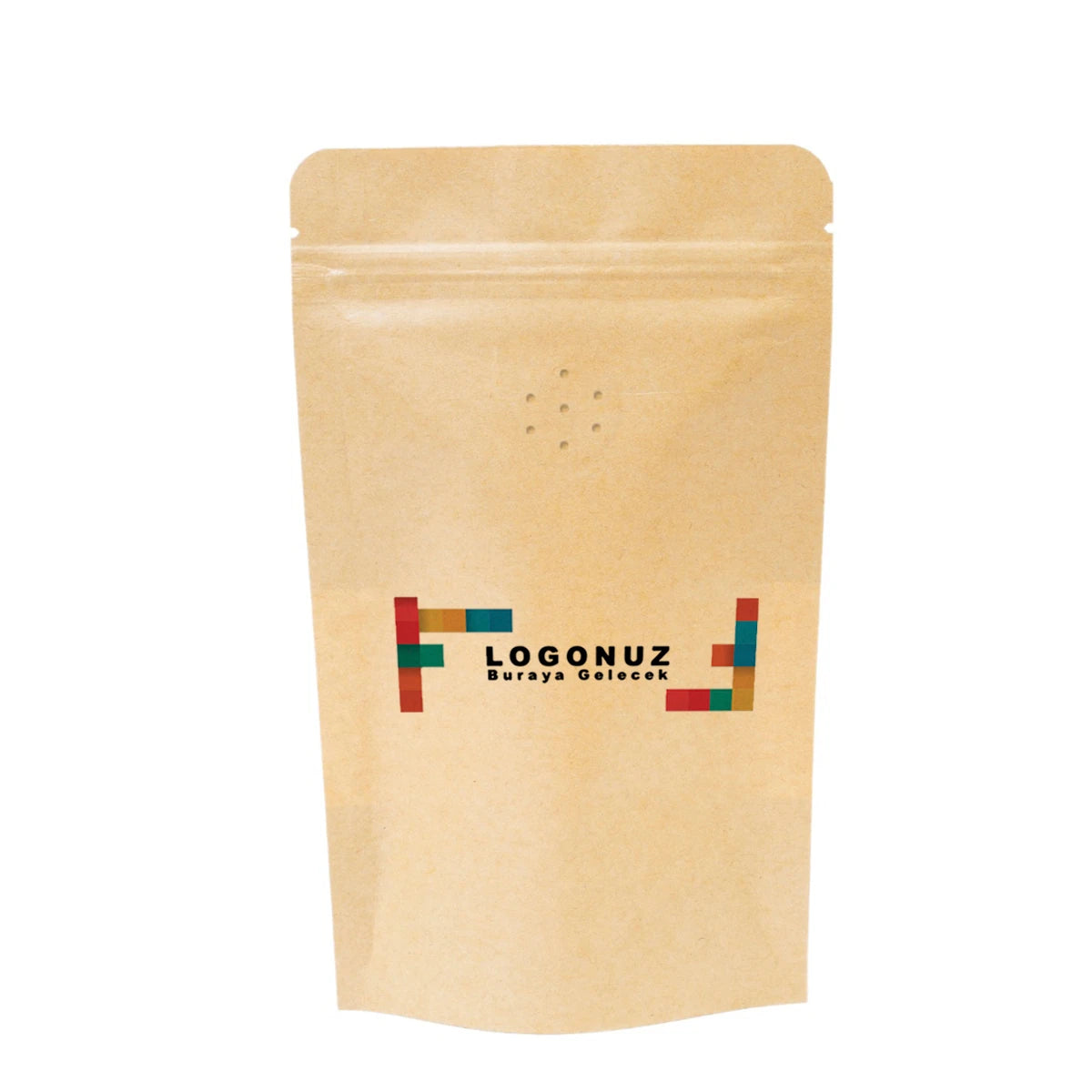 Özel Baskılı Alüminyum Valfli Kraft Doypack 1500 gr