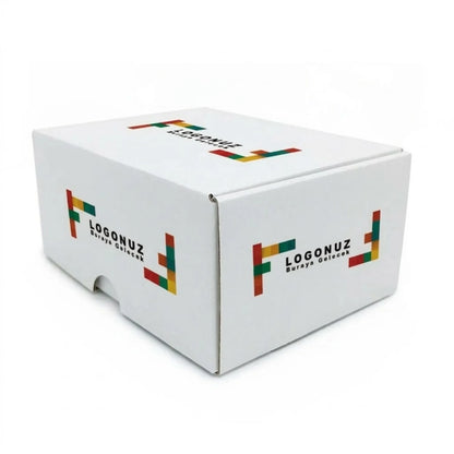 Özel Baskılı Beyaz E-Ticaret Kutusu 16x24x10 cm BST
