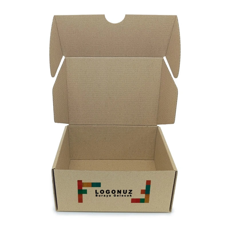 Özel Baskılı E-Ticaret Kutusu 45x40x15 cm Geçmeli Oluklu TST