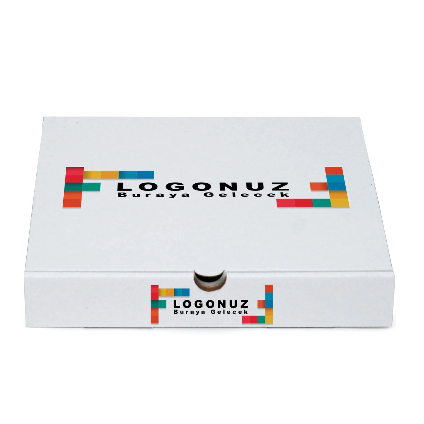Özel Baskılı Beyaz Künefe Kutusu