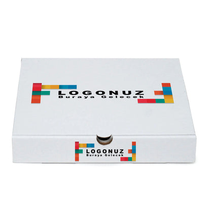 Özel Baskılı Beyaz Künefe Kutusu