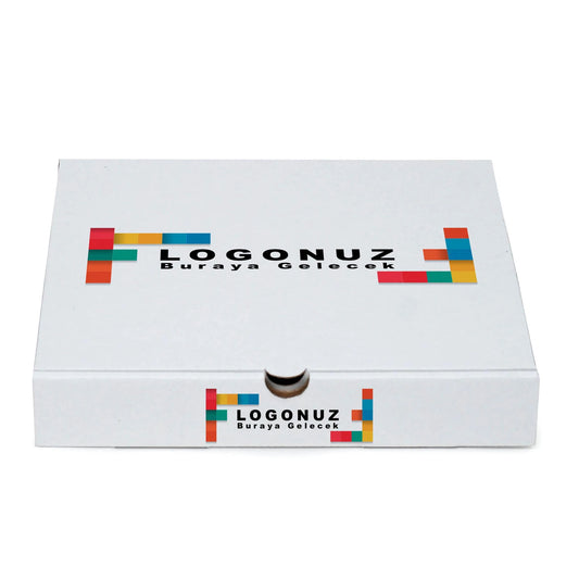 Özel Baskılı Beyaz Künefe Kutusu
