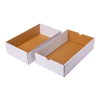 Özel Baskılı B Dalga Kapaklı Beyaz E-Ticaret Kutusu