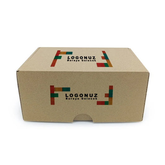 Özel Baskılı E-Ticaret Kutusu 12x12x7 cm Geçmeli Oluklu TST