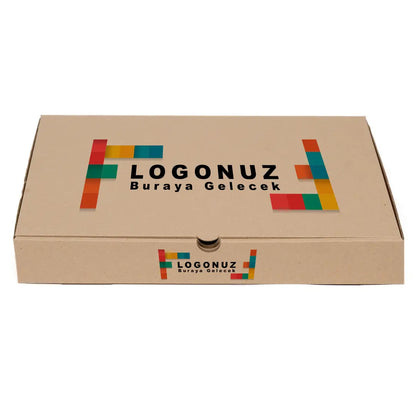 Özel Baskılı Yuvarlak Tepsiye Uygun Kraft Baklava Kutusu