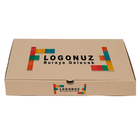 Özel Baskılı Yuvarlak Tepsiye Uygun Kraft Baklava Kutusu