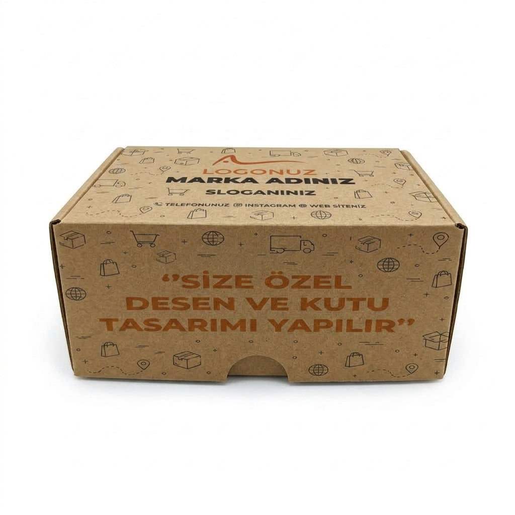 Özel Baskılı Oluklu Geçmeli E-ticaret Kutusu